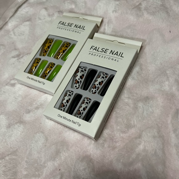 False Nails Leopard Print - Picture 3 of 3